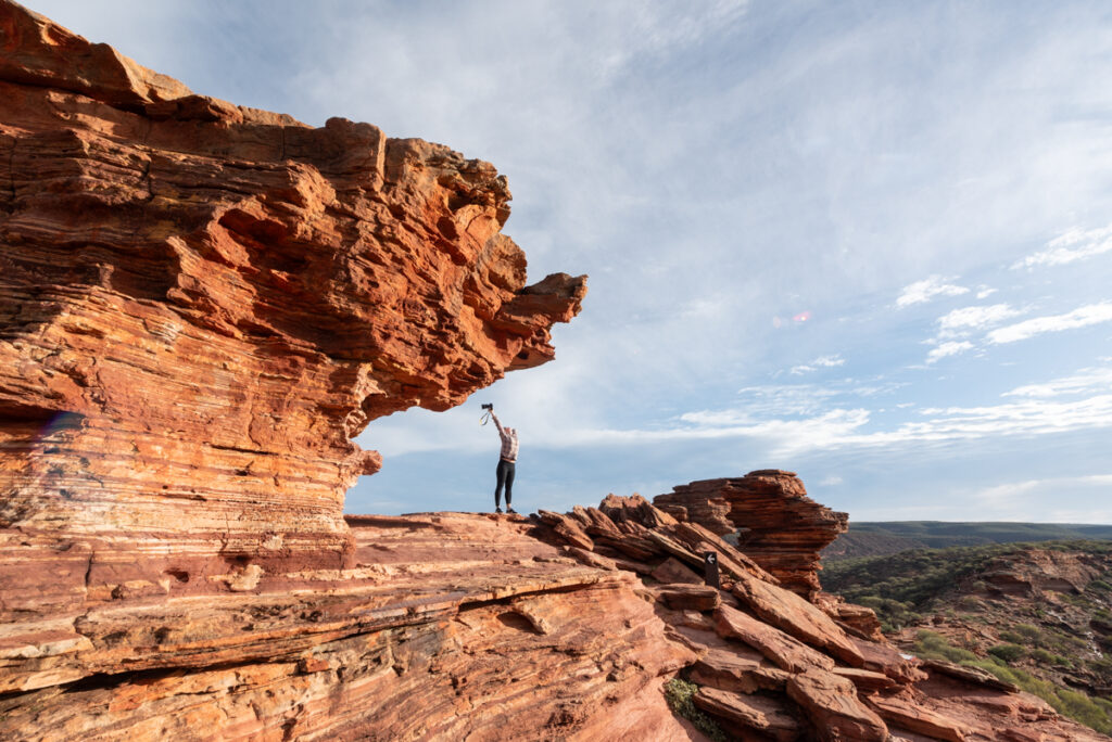 Angie Simms at the Kalbarri National Park